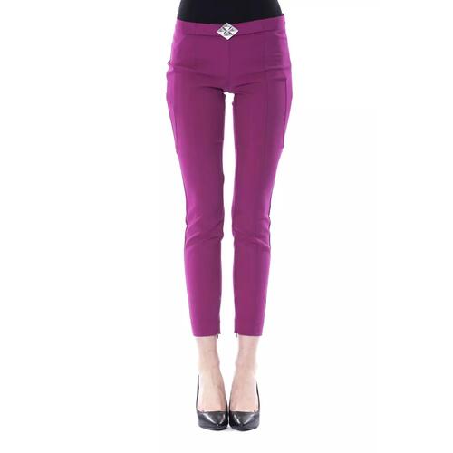 Lateral Closure Skinny Pants with Frontal Application 44 IT Women - Main Image