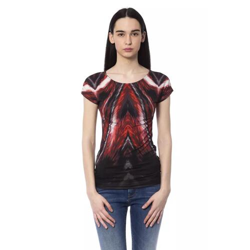 Round Neck T-Shirt with Front Print XS Women - Main Image