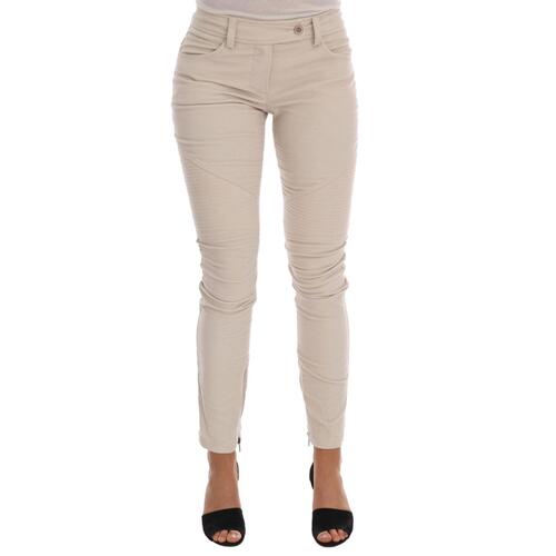 Cropped Corduroy Pants with Logo Details 44 IT Women - Main Image