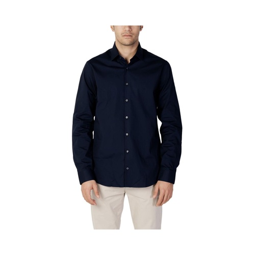 Calvin Klein Men's Blue Cotton Shirt - 41 IT - Main Image