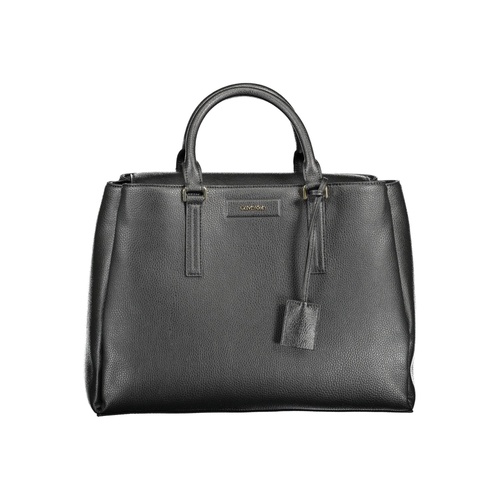 Calvin Klein Women's Elegant Black Shoulder Bag with Chic Detailing - One Size - Main Image