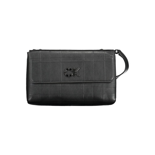 Calvin Klein Women's Chic Black Shoulder Bag with Contrasting Details - One Size - Main Image