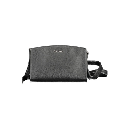 Calvin Klein Women's Elegant Black Shoulder Bag with Logo Detailing - One Size - Main Image
