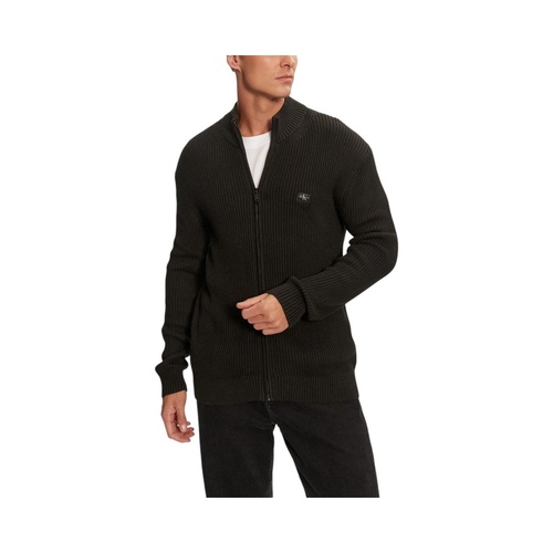 Calvin Klein Jeans Men's Black Cotton Cardigan - 46 IT - Main Image