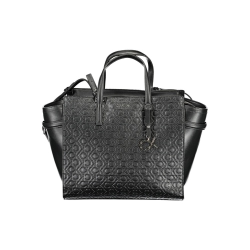 Calvin Klein Women's Elegant Black Recycled Polyester Handbag - One Size - Main Image
