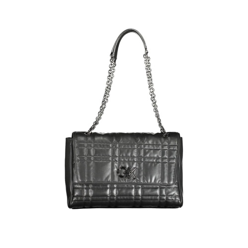 Calvin Klein Women's Elegant Black Chain-Handle Bag with Twist Lock - One Size - Main Image