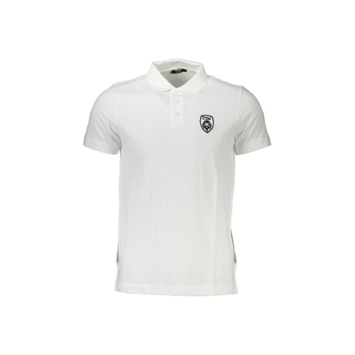 Cavalli Class Men's White Cotton Polo Shirt - XL - Main Image
