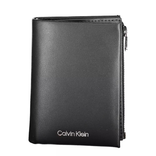 Calvin Klein Men's Black Leather Wallet - One Size - Main Image