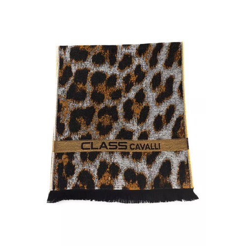 Cavalli Class Men's Elegant Animalier Fantasy Logo Scarf - One Size - Main Image