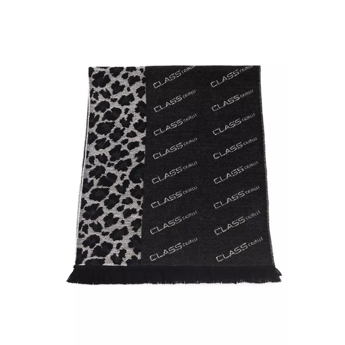 Cavalli Class Men's Elegant Animalier Fantasy Logo Scarf - One Size - Main Image