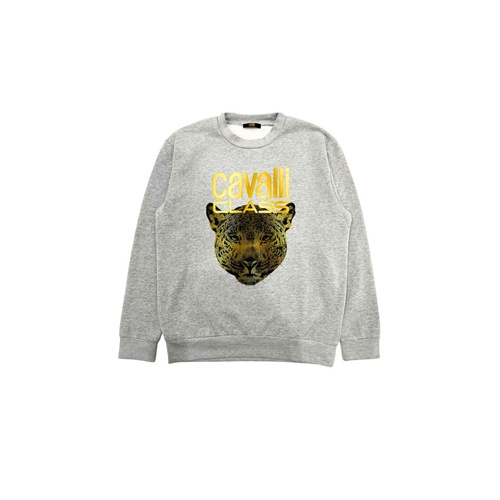 Cavalli Class Men's Gray Polyester Sweater - S - Main Image