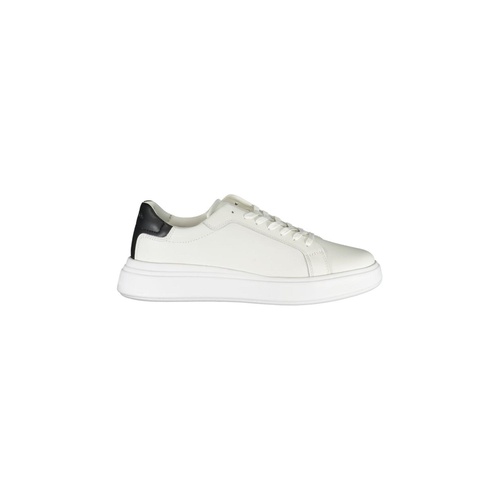 Calvin Klein Men's Sleek White Sneakers with Contrast Accents - 45 EU - Main Image