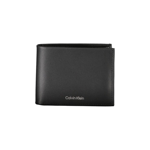 Calvin Klein Men's Black Leather Wallet - One Size - Main Image