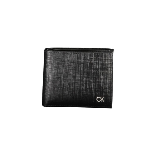 Calvin Klein Men's Black Leather Wallet - One Size - Main Image