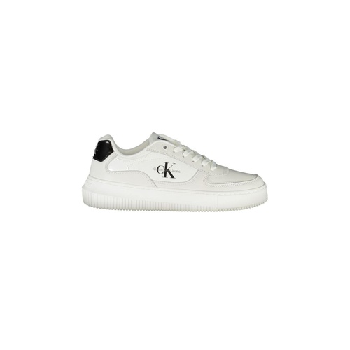 Calvin Klein Women's White Polyester Sneaker - 38 EU - Main Image
