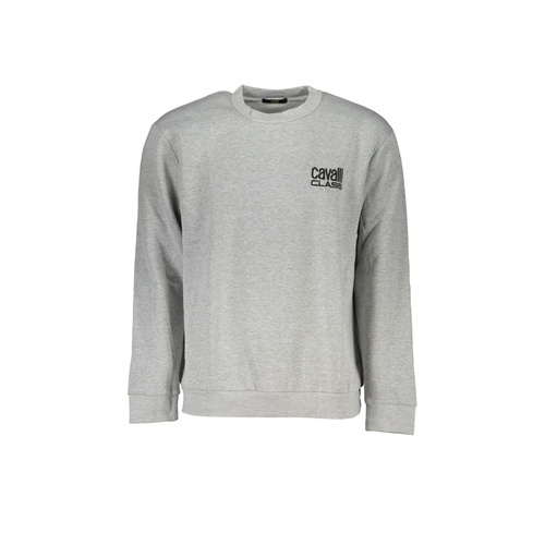 Cavalli Class Men's Gray Cotton Sweater - S - Main Image