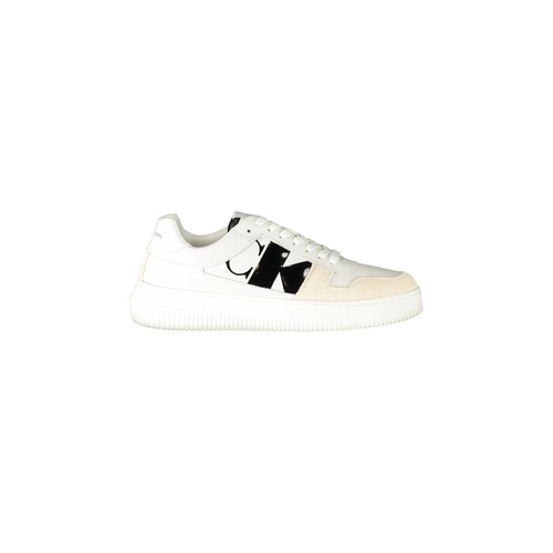 Calvin Klein Men's White Polyester Sneaker - 45 EU - Main Image