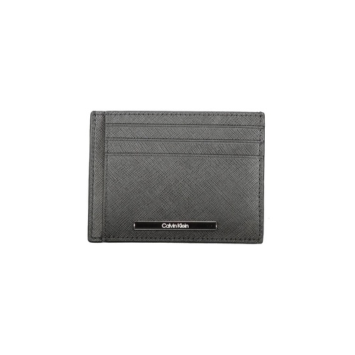Calvin Klein Men's Black Leather Wallet - One Size - Main Image