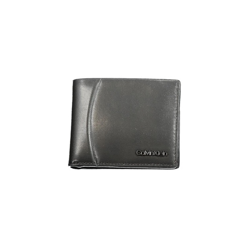 Calvin Klein Men's Black Leather Wallet - One Size - Main Image