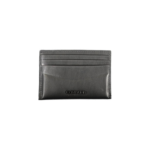 Calvin Klein Men's Black Leather Wallet - One Size - Main Image