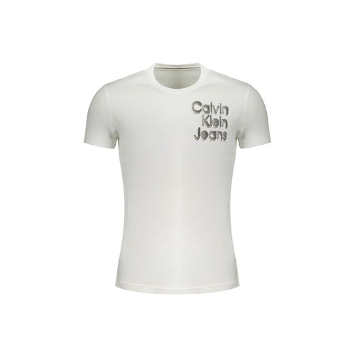 Calvin Klein Men's White Cotton T-Shirt - 2XL - Main Image
