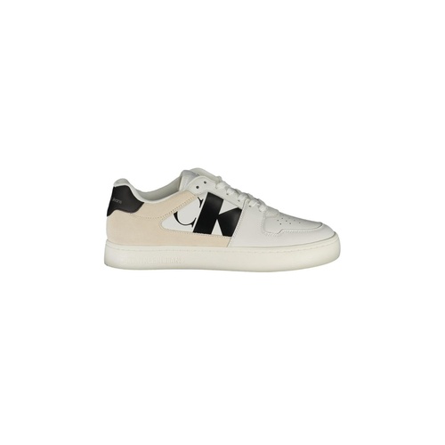 Calvin Klein Men's White Polyester Sneaker - 45 EU - Main Image