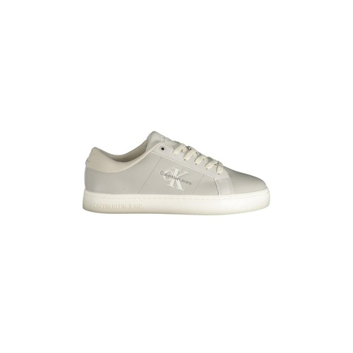 Calvin Klein Men's Gray Leather  Sneaker - 44 EU - Main Image