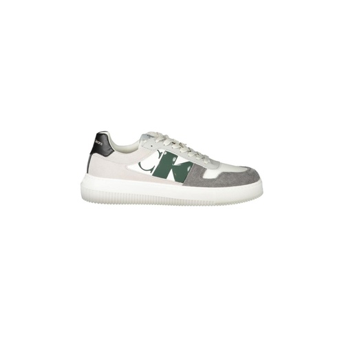 Calvin Klein Men's White Polyester Sneaker - 43 EU - Main Image