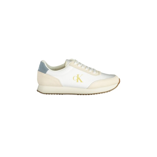 Calvin Klein Men's White Polyester Sneaker - 44 EU - Main Image