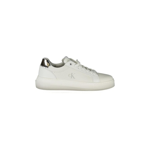 Calvin Klein Women's White Polyethylene  Sneaker - 40 EU - Main Image
