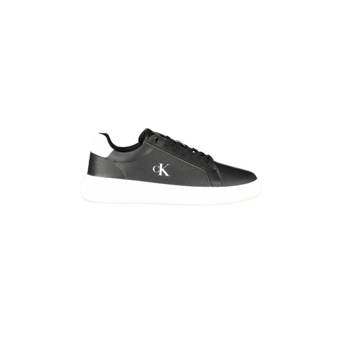 Calvin Klein Men's Black Leather  Sneaker - 44 EU - Main Image