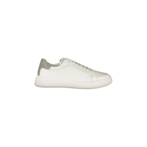 Calvin Klein Men's White Polyester Sneaker - 42 EU - Main Image