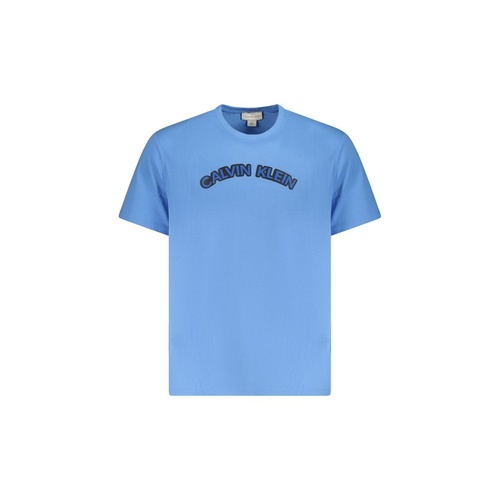 Calvin Klein Men's Light Blue Cotton  T-Shirt - XL - Main Image