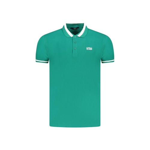 Cavalli Class Men's Green Cotton Polo Shirt - L - Main Image