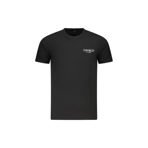 Cavalli Class Men's Black Cotton T-Shirt - M - Main Image
