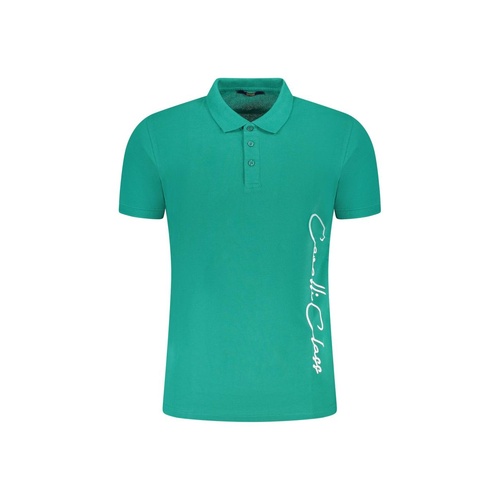Cavalli Class Men's Green Cotton Polo Shirt - M - Main Image