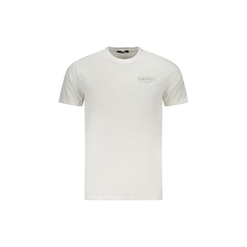 Cavalli Class Men's White Cotton 's T-Shirt - XL - Main Image