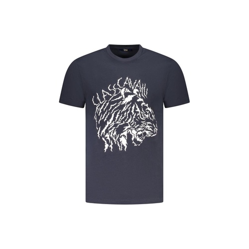 Cavalli Class Men's Blue Cotton  T-Shirt - L - Main Image
