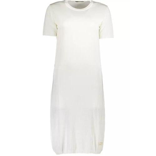 Cavalli Class Women's White Viscose Dress - L - Main Image