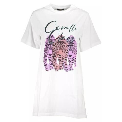 Cavalli Class Women's White Cotton Dress - XL - Main Image