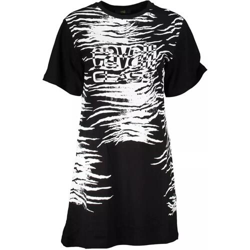 Cavalli Class Women's Black Cotton Dress - M - Main Image