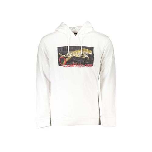 Cavalli Class Men's White Cotton Sweater - M - Main Image