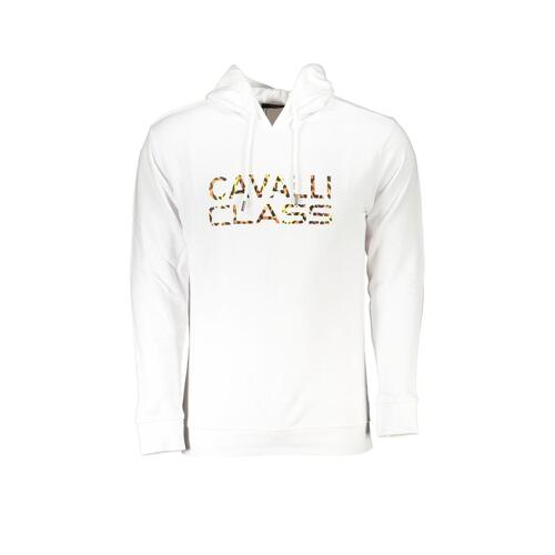 Cavalli Class Men's White Cotton Sweater - 3XL - Main Image