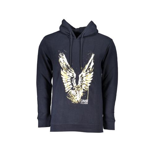 Cavalli Class Men's Blue Cotton Sweater - XL - Main Image