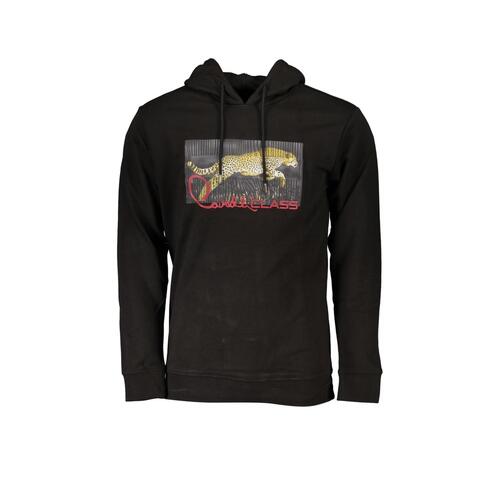 Cavalli Class Men's Black Cotton Sweater - L - Main Image
