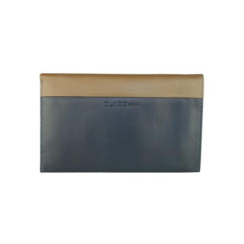 Blue Leather Cavalli Class Wallet with Card Holder Inserts One Size Men - Main Image