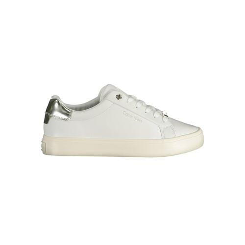 Calvin Klein Women's White Polyester Sneaker - 37 EU - Main Image