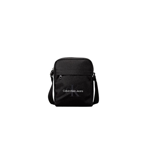 Calvin Klein Men's Black Recycled Polyester Messenger Bag - One Size - Main Image