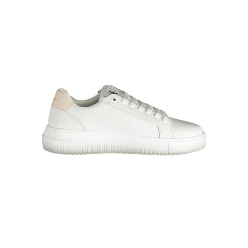 Calvin Klein Women's White Polyester Sneaker - 39 EU - Main Image