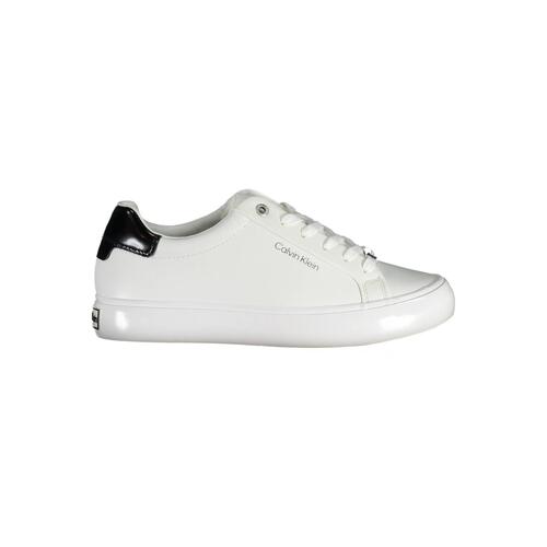 Calvin Klein Women's White Nylon Sneaker - 38 EU - Main Image